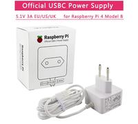 Alimentation officielle Raspberry Pi 4, chargeur 5V 3A, prise EU UK US, adaptateur d'alimentation USB-C recommandé pour Raspberry Pi 4 modèle B EU