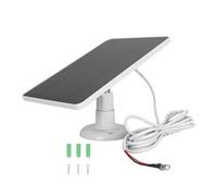 Alimentation par Panneau Solaire pour Google Nest, Eufy Doorbell 2K, Panneau Solaire étanche IP66 avec 5 V 10 W, Câble de, pour Sonnette Vidéo Ring 2, 3, 3+, 4 Plus(CSP4W-O-W)