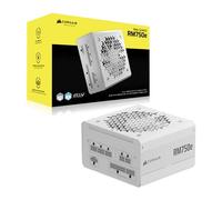 CORSAIR RM750e (2025) Alimentation ATX Entièrement Modulaire à Faible Bruit avec Câble 12V-2x6 - Compatible ATX 3.1 et PCIe 5.1, Efficacité Cybenetics Gold, Condensateurs Résistants à 105°C - Blanc
