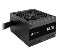 CORSAIR CX750 ATX 750W Alimentation - Certifiée 80 Plus Bronze - Faible Bruit - Câbles gainés - Non Modulaire - EU - Noir