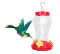 Alimentation pour Oiseaux en Plastique Forme de Fleurs pour Colombes et Colibris Suspension Extérieure Distributeur d'eau Rouge