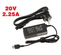 Alimentation pour PC Portable 20V 2.25A embout carré - Equivalent Lenovo Lenovo 01FR035 01FR047 01FR038 01FR053 01FR049 01FR001 01FR054 01FR000 54Y897054Y8998 00PC756,LiteOn PA-1450-12LA,LiteOn PA-145