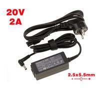 Alimentation pour PC Portable 20V 2A Embout 2.5x5.5mm - Pour Lenovo