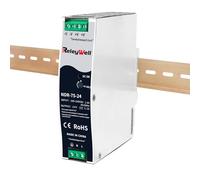 Alimentation pour rail DIN 24V,75W, 3.2A ; transfo 230v vers 24v led, rail DIN, alimentation 24 volts, transfo pour sonnerie, ReleyWell, NDR-75-24