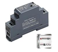 Alimentation rail DIN 15 W 12 V 1,25 A Alimentation sur Rail DIN 12V-DIN Entrée 100-240V AC 50/60 Hz MeanWell HDR-15-12 Transformateur Rail DINn pour Automatisation Industrielle et Domestique
