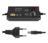 Alimentation Réglable 1.7A 60W 3-36V, Adaptateur Secteur Universel 100V-240V AC DC, avec écran LED, pour Moniteur LCD, Barre Lumineuse LED, Etc.
