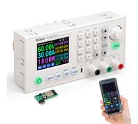 alimentation régulée en courant continu 30A Source stabilisée en tension 60V 1800W Dispositif d'alimentation expérimental de haute puissance Ecran LCD 2,4 pouces 6 luminosités réglables Support de mis