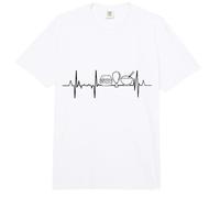 Alimentation Rythme Cardiaque ECG Comfort Colors Adult Heavyweight T-Shirt