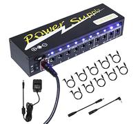 Alimentation pour pédales de guitare 10 isolées DC sortie 9 V/12 V/18 V pour pédales d'effet avec protection séparée contre les courts-circuits