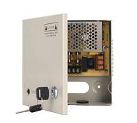 Alimentation TV 4 canaux, boîtier d'alimentation CCTV 12 V, fusible 3a, Alimentation TV en Circuit fermé avec Serrure en métal (Tension d'entrée : AC 110 V 220 V).