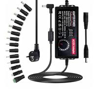 Alimentation Universelle 3V-36V 144W 4A Adaptateur d'alimentation 100~240V AC/DC Chargeur Universel avec 14 Connecteur et Câble de Polarité Inverse pour CCTV Caméra Routeur, Max 4000mA