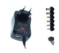 Alimentation universelle, transformateur avec 6 adaptateurs, 3 V 4,5 V 5 V 6 V 7,5 V 9 V 12 V 2 A 30 W, chargeur variable avec USB 2,1 A