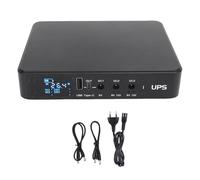 Alimentation UPS avec Affichage numérique, 9000mAh, USB Type C, Sortie 5V DC 5V 9V 12V, Batterie de Secours ininterrompue pour routeur, caméra de sécurité