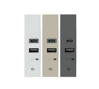 Alimentation USB 3.0 pour Bticino Living Now blanc, sable et noir