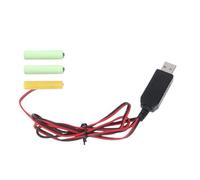 Alimentation USB 5 V 2 A vers 4,5 V 3 piles LR03 AAA pour réchaud à gaz