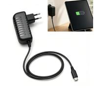 Alimentation USB-C 5V 3A pour Rasp-Berry Pi 3 4 4B, Câble 1m Fixe | Design Compact Sans Interrupteur, Compatible avec DVD et écrans LED, Non Compatible avec Rasp-berry Pi 5
