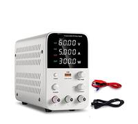 Alimentation variable, 30V 10A Programmable DC Alimentation Réglable Affichage Numérique Mini Lab Power Conditioner 60V 5A 120V3A for La Réparation De Téléphone Portable(WPS605B)