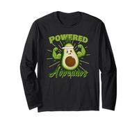 Alimenté par Avocado Funny Gym Apparel pour Les Amateurs d'avocat Manche Longue