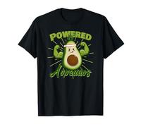 Alimenté par Avocado Funny Gym Apparel pour Les Amateurs d'avocat T-Shirt