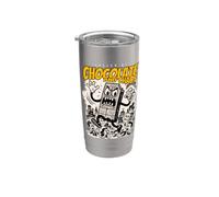 Alimenté par Chocolate & Chaos Retro Monster Chocolate Kaiju Gobelet isotherme en acier inoxydable double paroi