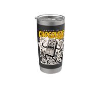 Alimenté par Chocolate & Chaos Retro Monster Chocolate Kaiju Gobelet isotherme en acier inoxydable double paroi