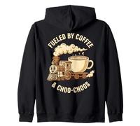 Alimenté par Coffee and Choo-Choos, Train Lover Sweat à Capuche