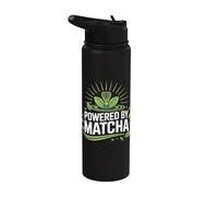 Alimenté par des feuilles de thé matcha Vibrant Energy Stainless Steel Insulated Water Bottle