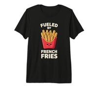 Alimenté par des Frites, Frites, drôles et sarcastiques T-Shirt Haut de Gamme