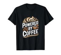 Alimenté par des Grains énergétiques de caféine T-Shirt Graphique avec Valeur, Homme, Noir, L