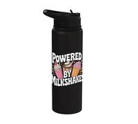 Alimenté par des milkshakes Delicious Delight Stainless Steel Insulated Water Bottle