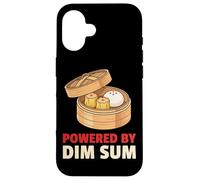 Alimenté par Dim Sum - Funny Dumpling Foodie Coque pour iPhone 16