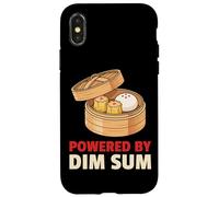 Alimenté par Dim Sum - Funny Dumpling Foodie Coque pour iPhone X/XS