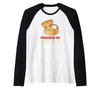 Alimenté par Dim Sum - Funny Dumpling Foodie Manche Raglan