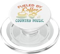 Alimenté par du café et de la Musique Country PopSockets PopGrip pour MagSafe