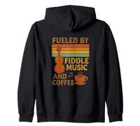 Alimenté par Fiddle Music and Coffee Bluegrass & Coffee Lover Sweat à Capuche
