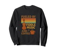 Alimenté par Fiddle Music and Coffee Bluegrass & Coffee Lover Sweatshirt