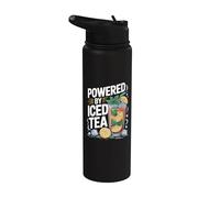 Alimenté par Iced Tea Rafraîchissement Stainless Steel Insulated Water Bottle
