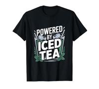 Alimenté par Iced Tea Rafraîchissement T-Shirt Graphique avec Valeur, Homme, Noir, XL