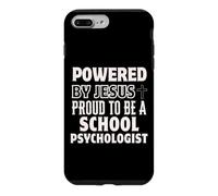 Alimenté par Jésus Fier d'être Psychologue Scolaire chrétien Coque pour iPhone 7 Plus/8 Plus