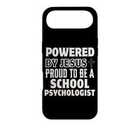 Alimenté par Jésus Fier d'être Psychologue Scolaire chrétien Coque pour iPhone Air