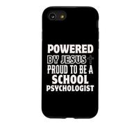 Alimenté par Jésus Fier d'être Psychologue Scolaire chrétien Coque pour iPhone SE (2020) / 7/8