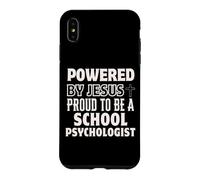 Alimenté par Jésus Fier d'être Psychologue Scolaire chrétien Coque pour iPhone XS Max