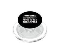 Alimenté par Jésus Fier d'être thérapeute chrétien PopSockets PopGrip pour MagSafe