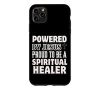 Alimenté par Jésus Fier d'être Un guérisseur Spirituel chrétien Coque pour iPhone 11 Pro Max