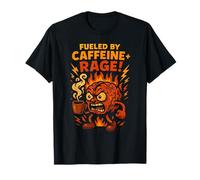 Alimenté par la caféine et la rage en colère pour les amateurs de café T-Shirt