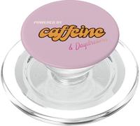 Alimenté par la caféine et Les rêveries - Amateur de café PopSockets PopGrip pour MagSafe