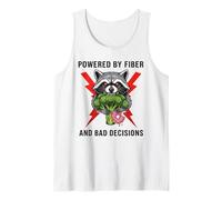 Alimenté par la Fibre et Les Mauvaises décisions Humour Alimentaire Débardeur