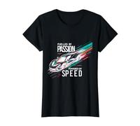 Alimenté par la Passion, alimenté par Le Pilote de Course Automobile de Vitesse T-Shirt Graphique avec Valeur