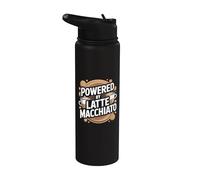 Alimenté par Latte Macchiato Coffee Time Stainless Steel Insulated Water Bottle