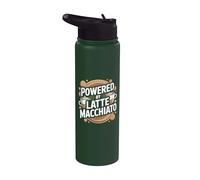 Alimenté par Latte Macchiato Coffee Time Stainless Steel Insulated Water Bottle